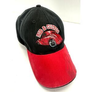 Hot Rod Custom Embroidered Flame Bill Adjustable Hat Cap Car Show Youth